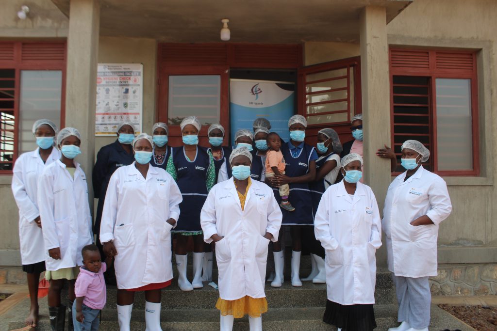 women before production at incubation centre