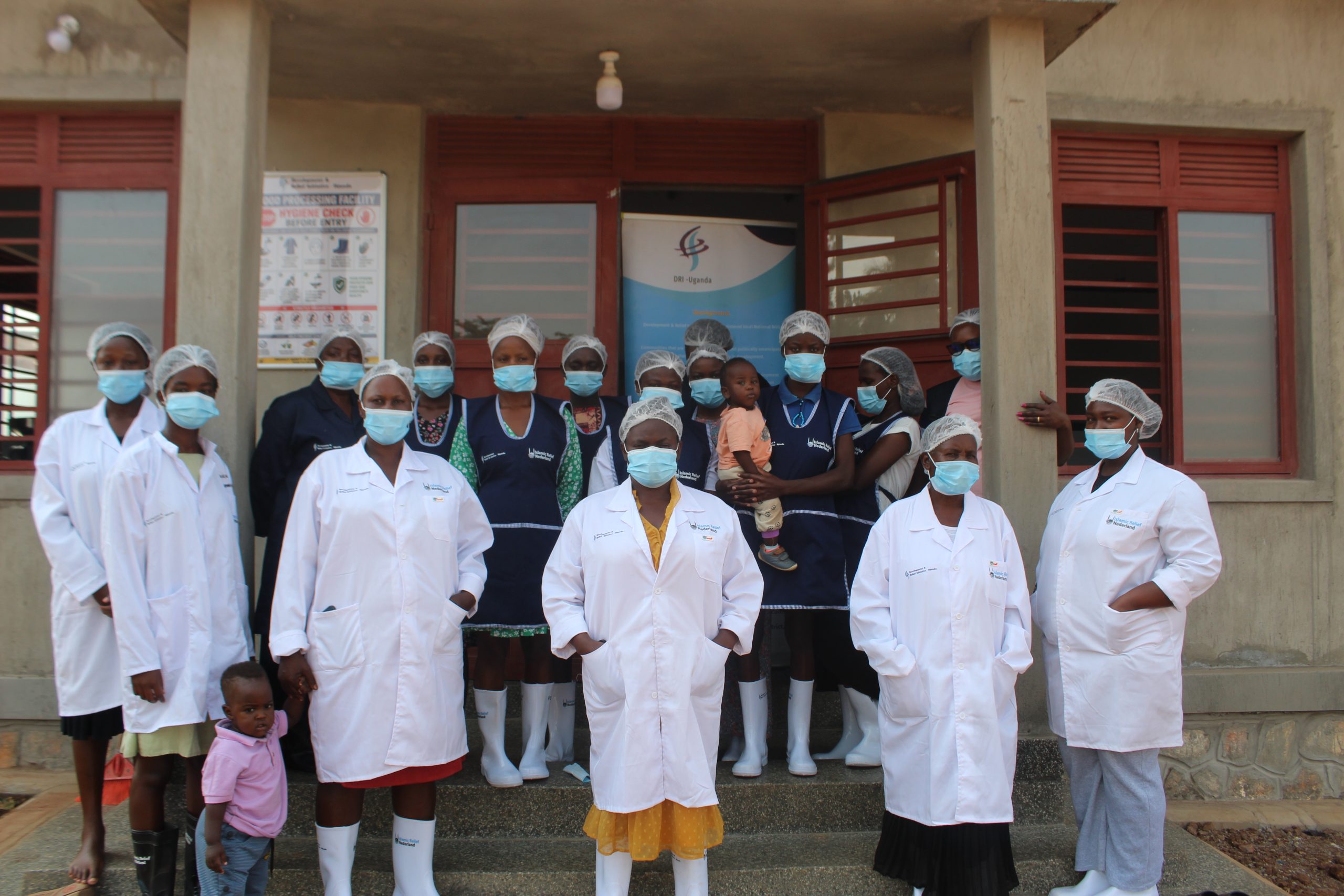 women before production at incubation centre